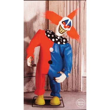 Animated Creepy Clown Halloween prop 2 ft Tall