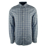 Men's Long Sleeve Plaid Cotton Slim Fit Shirt-SB-L