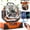 Orange, variant on Spopal Portable Camping Fan, 40000mAh Rechargeable, 90 Deg Auto Oscillation, 270 Deg Rotation, 4-Speed, Timer, 274H Runtime, Remote LED Light, Orange