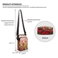 thumbnail image 6 of HELLHERO Butterfly Garden Travel Crossbody Purse Men, Women Adjustable Crossbody Bag Double Zipper Women Shoulder Bag for Adults, 6 of 7