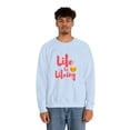 thumbnail image 4 of Life Be Lifeing Unisex Heavy Blend™ Crewneck Sweatshirt Sweater, 4 of 7