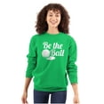 thumbnail image 3 of Be The Ball Golfers Sports 80s Unisex Plus Fleece Graphic Sweatshirt Brisco Brands 5X, 3 of 5