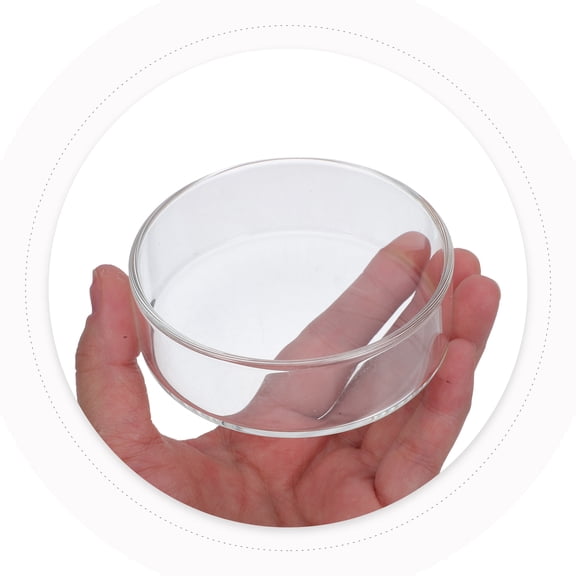 HOMOBABE Dessert Plates Glass Modern Design Transparent 1Pack Glass