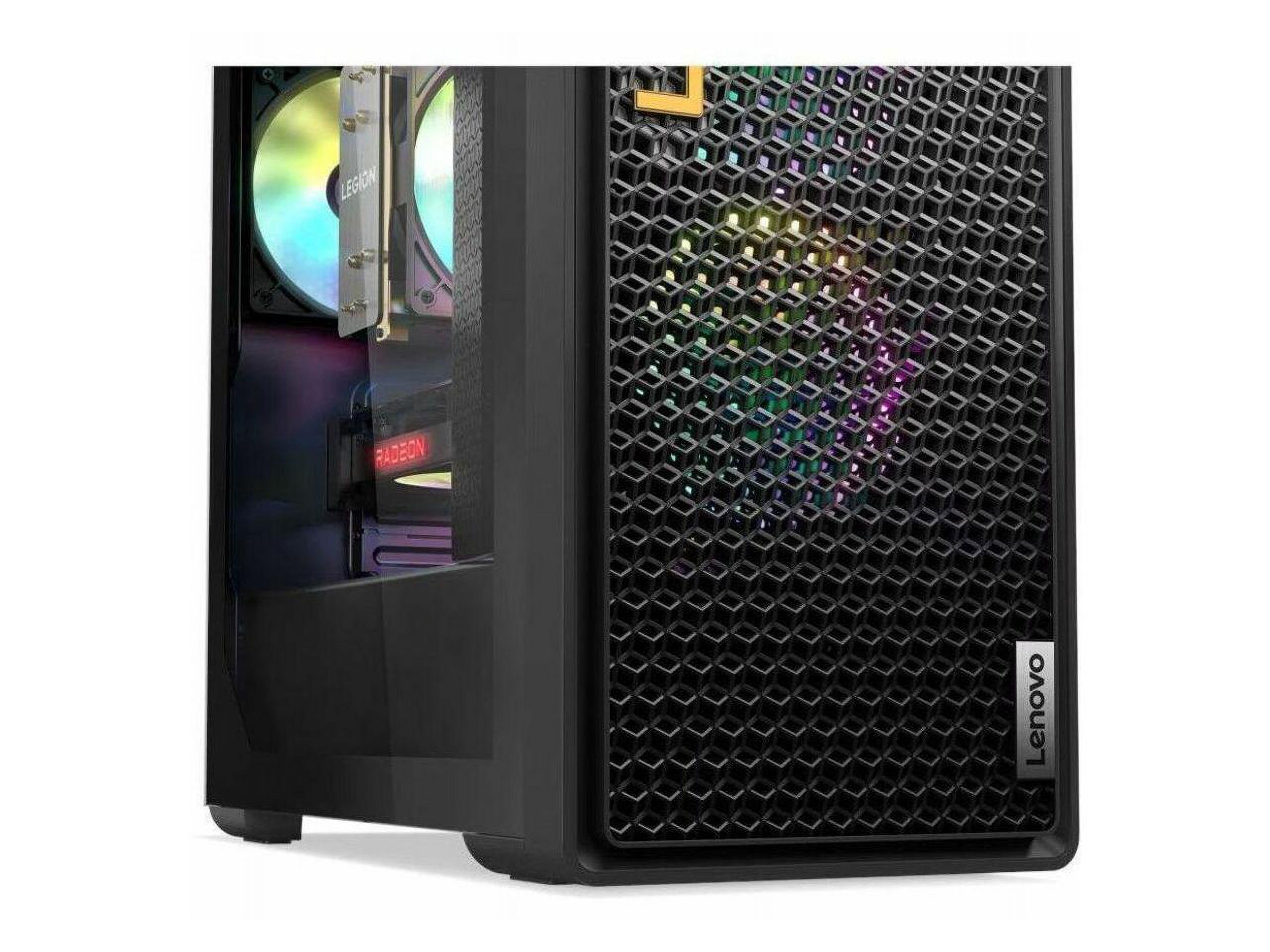 Lenovo Legion Tower 5 Gaming Desktop, AMD Ryzen 7 7700, NVIDIA GeForce RTX 3060Ti, 16GB DDR5 RAM, 512GB SSD, Storm Grey, Windows 11 Home, 90UX000DUS - image 5 of 10
