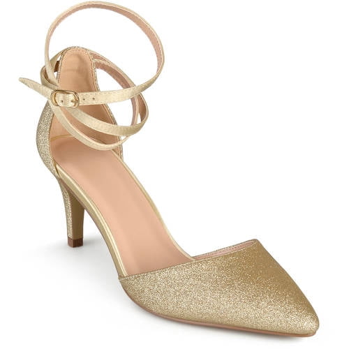 Gold Glitter Heels