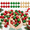 Red, Green, Gold-216, variant on 216 Minimas Ball Ornament 1.18 Inch Red Green