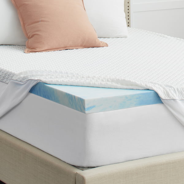 Sealy Chill 3 Gel Memory Foam Cooling Mattress Topper With Anti Microbial Cover King Walmart Com Walmart Com
