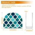 thumbnail image 4 of Yayeee Napkin Holder for Table Kitchen Paper Tissue Organization, Blue Geometric Pattern, 4 of 8