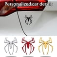 thumbnail image 2 of 3D Spider Emblem Car Sticker, Metal Silver Spider Badges Sticker for Universal Car Vehicle, Truck, Motorcycle, RV, Scooter, SUV, Door, Window, Cars Decoration, 2 of 8