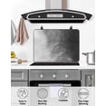 thumbnail image 4 of Large Induction Cooktop Protector Mat Black Grey Ombre Stove Top Covers for Electric Stove, Coastal Beach Modern Abstract Art Decorative Stove Burner Cover Mats, Glass Top Stove Cover, 4 of 7