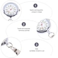 thumbnail image 3 of MasteelfCA 1pc Fashion Quartz Pocket Watch Keychain Large Dial Nurse Pocket Watch, 3 of 8