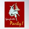 thumbnail image 2 of Spaghetti Party, Italian Kitchen Pulcinella In Red Poster Wall Art, Modern Wall Decor For Living Room Bedroom, 8x12 UNFRAMED, 2 of 3