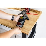 Frontier 48-inch Heavy-Duty Workbench with Adjustable Height, Wood Worktop, Steel Frame