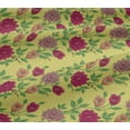 thumbnail image 5 of oneOone Viscose Jersey Yellow Fabric Leaves & Flowers Floral Fabric For Sewing Printed Craft Fabric By The Yard 60 Inch Wide, 5 of 5