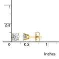 thumbnail image 2 of Primal Gold 14 Karat Yellow Gold Lab Grown Diamond 1/2ctw VS/SI, D E F, 4-Prong Earrings, 2 of 5