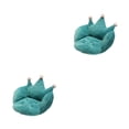 thumbnail image 2 of Bearachild Cojines de silla Cojín de asiento relleno Cojín de felpa cómodo Respaldo de cintura Cojín de piso de invierno suave Silla de Azul 2Conjunto, 2 of 6