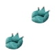 thumbnail image 4 of Injueey Cojines para sillas de escritorio rellenos cálidos y cómodos almohadilla de felpa respaldo de cintura lavable espesar espalda Azul 2piezas, 4 of 6