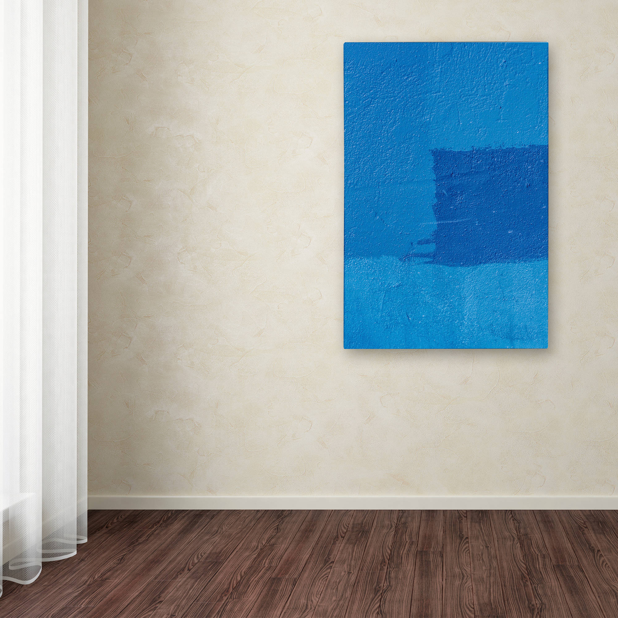 Trademark Fine Art "Abstract Blue" Canvas Art by Claire Doherty