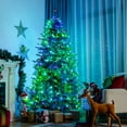 thumbnail image 2 of Costway Arbre de Noël Pré-Illuminé de 7 Pi Contrôlé par Application, Lumières Multicolores avec 15 Modes, 2 of 10