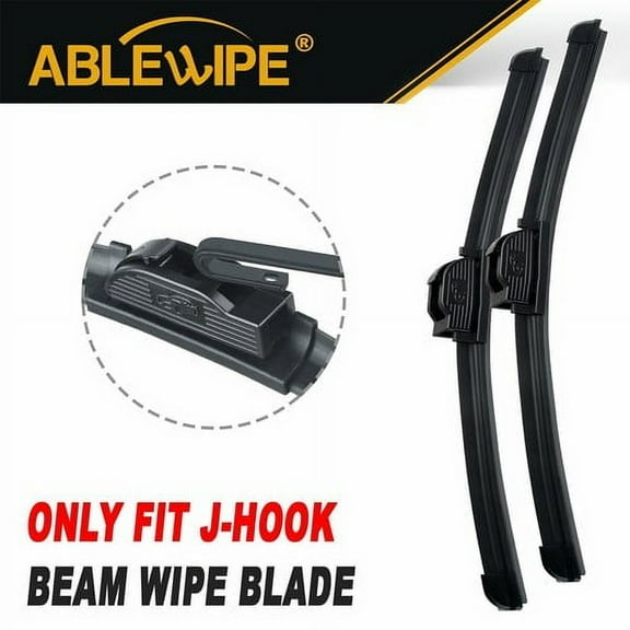 ABLEWIPE Fit For Honda Civic Sedan 2012-2015 Premium Wiper Blades J/U (Set of 2)