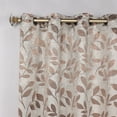thumbnail image 2 of Superior Blackout Leaves Curtains Set of 2, Light Filtering Grommet Curtain Panel Set, White-Copper, 46"W x 63"L, 2 of 10