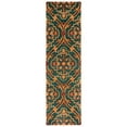 thumbnail image 5 of SAFAVIEH Heritage Tana Floral Area Rug, Green/Orange, 5' x 8', 5 of 10