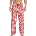 thumbnail image 2 of Lsque Plus Cross Print Men's Pajama Pants, Lounge Pant - Comfortable Home Wear,Elastic Waistband, Stylish Design-Small, 2 of 9