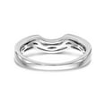 thumbnail image 5 of 14K White Gold Ring Band Wedding Diamond Round , Size 5, 5 of 7