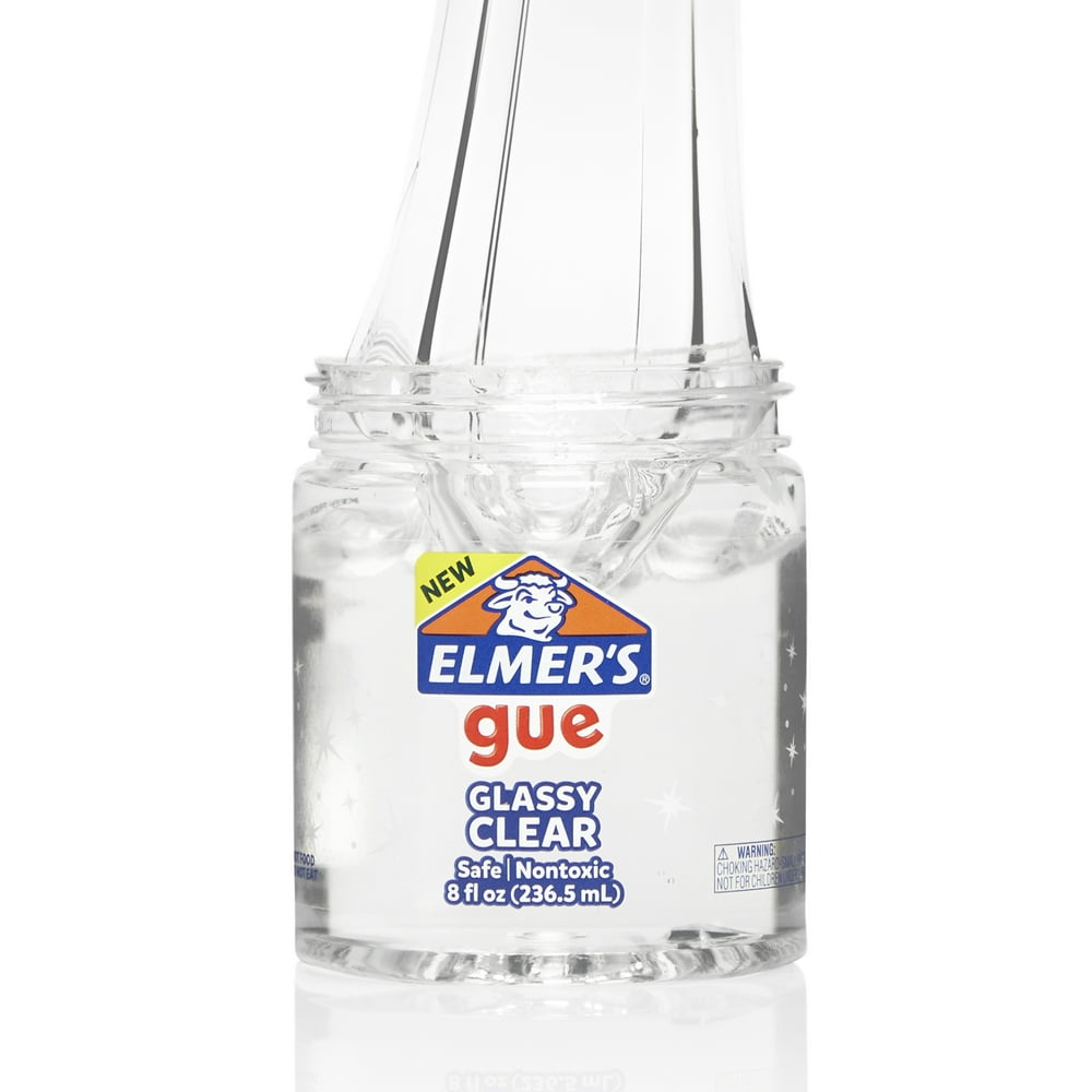 Elmer's Gue Pre Made Slime, Glassy Clear Slime, Great for Mixing in Add
