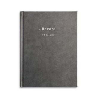 Boorum & Pease Record Book - Blue Canvas Cover Account Book 150 Pages 12x8 Inches