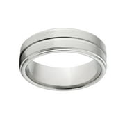 LUXURIEN Custom Finish 7mm Stainless Steel Ring