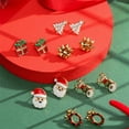 thumbnail image 3 of PRIYAL 12 Pairs Christmas Earrings for Women, Xmas Gifts Holiday Cute Stud Earrings Hypoallergenic Christmas Tree Snowflake Bow Snowman Earring, 3 of 9
