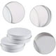 thumbnail image 4 of Paquete de 14 latas de aluminio redondas con tapa de rosca de 2 oz, ideales para guardar especias, dulces, té o regalar (blancas)., 4 of 9