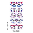 thumbnail image 3 of 5Pcs Luminous 4th of July Temporary Tattoos, American Flag Decor, American Flag Red White and Blue Decor, Fourth of July, USA Party Favors, Memorial Day, Labor Day Glow Party Supplies, 3 of 6