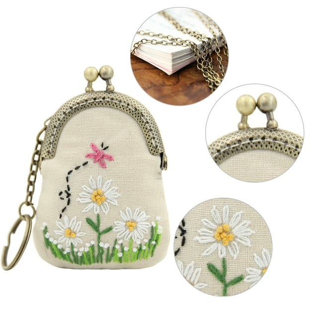 DIY Embroidery Bag, Embroidery Bag Kit, Hand-Made Embroidery For DIY Enthusiasts Beginners Style C