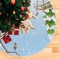 thumbnail image 5 of FMSHPON Winter Christmas Snowman Xmas Christmas Tree Skirt Stand Mat for Holiday Party Decoration Indoor Outdoor 36 inches, 5 of 6