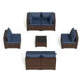 thumbnail image 6 of ELPOSUN Patio Furniture Set, Outdoor Patio Furniture Wicker Furniture Couch Set, 7 Pieces Outdoor Sectional Sofa, Patio Furniture Set, Outdoor Patio Set for Home Furniture (Navy Blue), 6 of 7