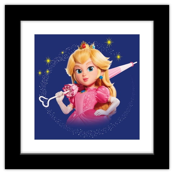 Gallery Pops® Nintendo The Super Mario Galaxy Movie (2026) - Princess Peach Wall Art, Black Framed Version