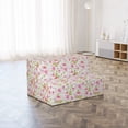 thumbnail image 4 of Pink Leaves Foldable Mattress, Vintage Peony Pattern, 74.8" x 35.4", Pastel Pink Pale Pink, by Ambesonne, 4 of 6