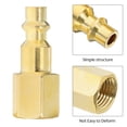 thumbnail image 3 of BRIGHTFUFU 4Pcs Golden Metal Quick Connect Air Fittings for Pneumatic Tools Replacement Efficient Secure Connection, 3 of 6