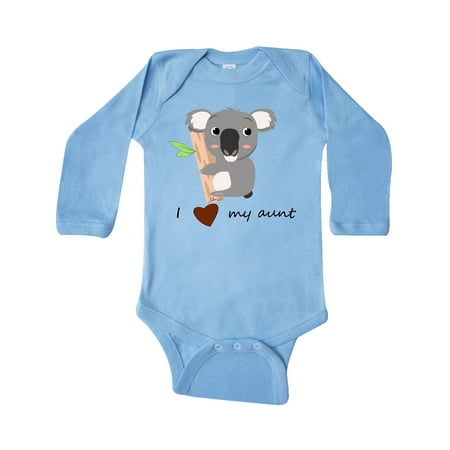 

Inktastic koala (i love my aunt) Gift Baby Boy or Baby Girl Long Sleeve Bodysuit