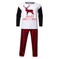 thumbnail image 2 of PENGXIANG Matching Family Christmas Pajamas Set  Raglan Bear Printe Top Plaid Pants Set Sleepwear, 2 of 5