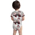 thumbnail image 5 of Daiia Christmas Snowman With Hat Printed Unisex-Baby Short Sleeve Onesies Bodysuits Baby Climbing Clothes Soft and Comfortable Romper with Expandable Shoulder Design-6 Months, 5 of 8