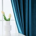 thumbnail image 2 of Pleasant Boulevard Thick Velvet Blackout Curtains, 2 Panels, 52" x 84", Teal, 2 of 5