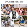 thumbnail image 6 of Sikiie Daisies Flowers Basketball Jersey Reversible Men's Mesh Athletic Sports Shirts Training Practice S-4XLSmall, 6 of 6