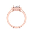 thumbnail image 3 of Havar - Vintage Emerald Cut Halo Moissanite Lab - Diamond Engagement Ring, 3 of 5