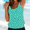 thumbnail image 5 of Hessimy Womens Tankini Swim Top Only Tankini Bathing Suit Tops No Bottom(Z7-Mint Green,3XL), 5 of 7