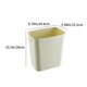 thumbnail image 3 of RKSTN trash can Rectangular Open Top Waste Bin Suitable For Home Bathroom Kitchen Bedroom Office Waste Bin Modern Plastic Waste Bin, 3 of 7