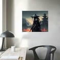 thumbnail image 3 of JEUXUS Vintage Japanese Armored Samurai Wall Art Posters Retro Sword Warrior Painting Pictures Print on Canvas for Modern Home Bedroom Living Room Wall Decor Aesthetic 20x16in, 3 of 4
