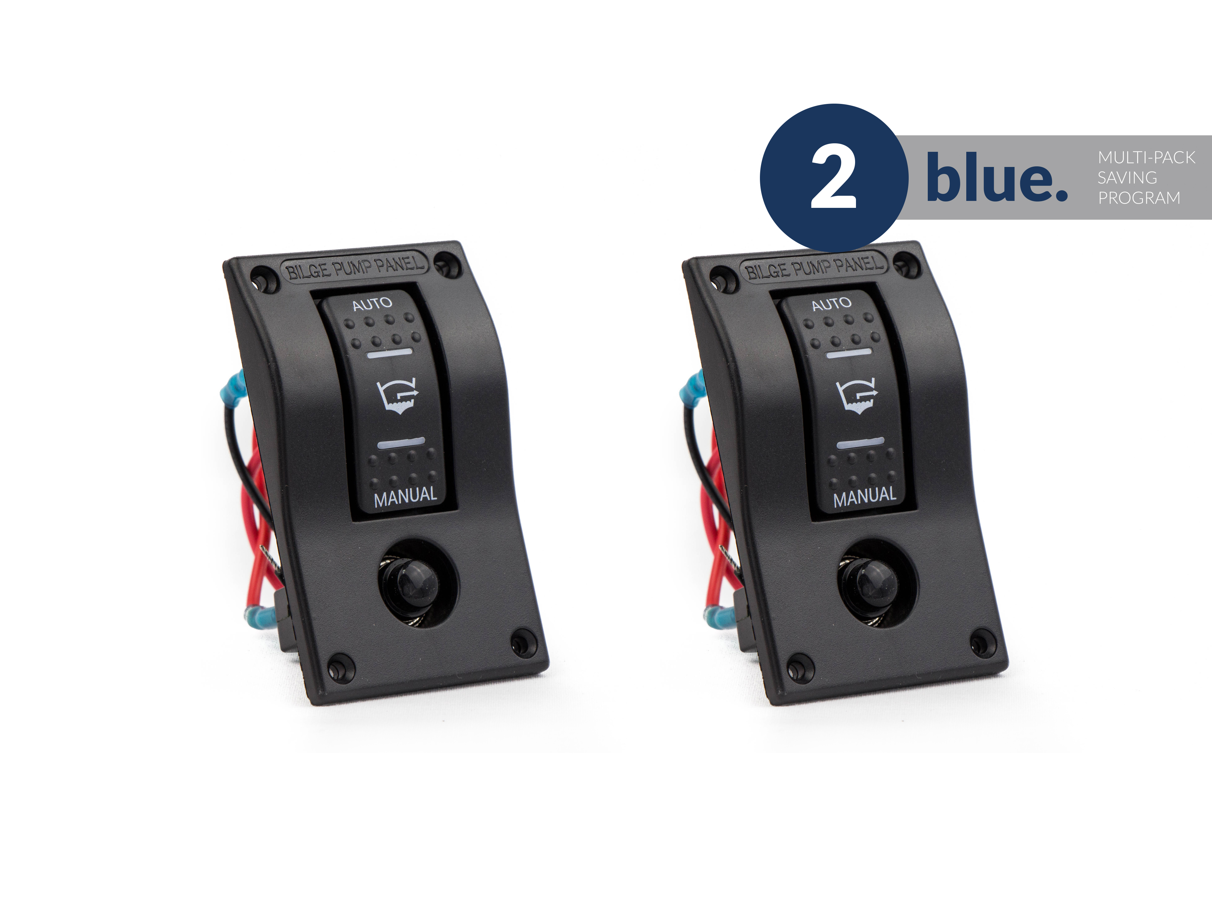 Five Oceans Three Way Bilge Pump Switch, Pair FO3851M2